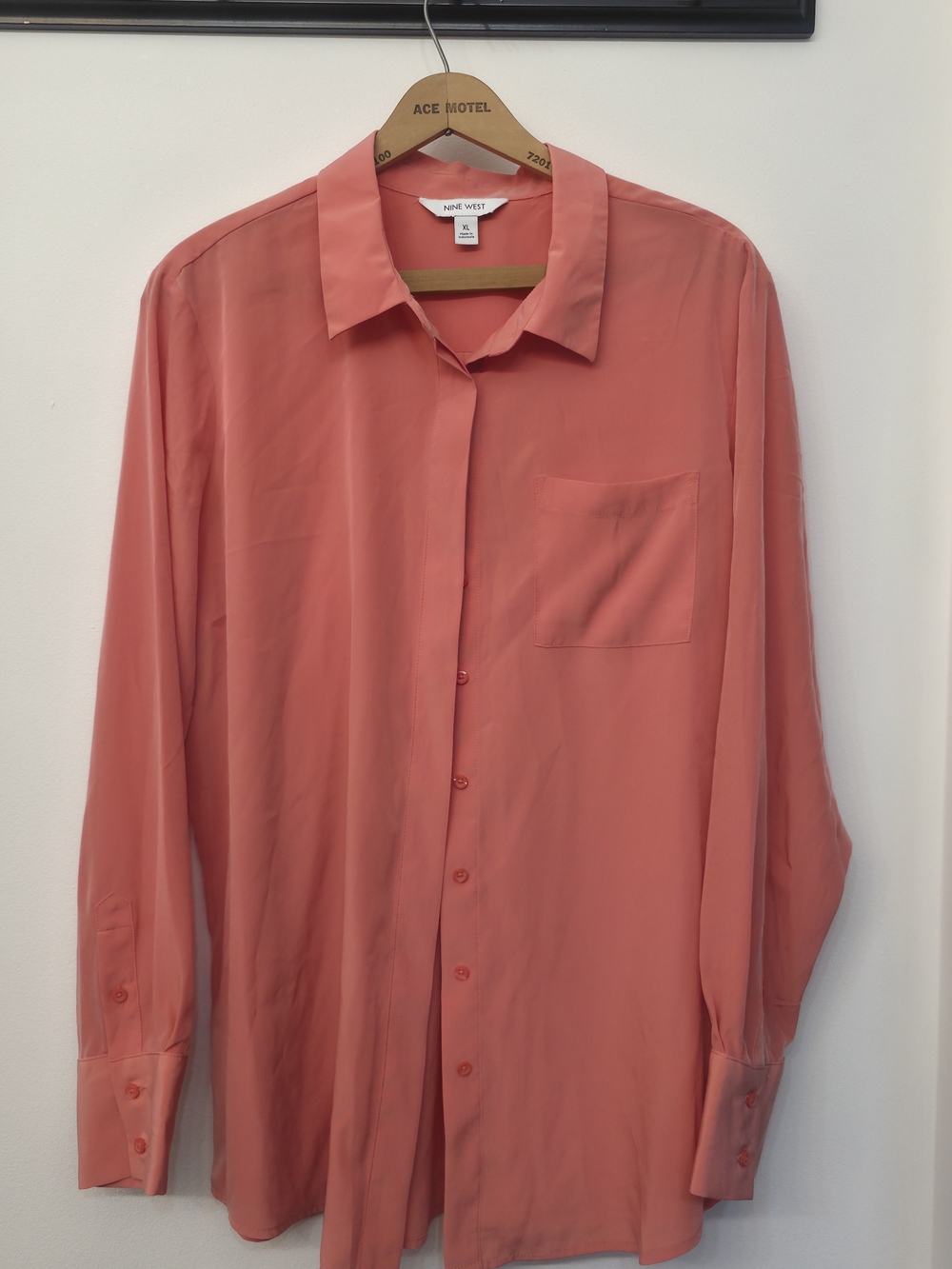 Nine West Coral-Pink Blouse